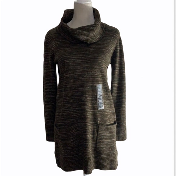 Eight eight eight Cowl Neck Tunic Sweater Dress - Picture 1 of 14